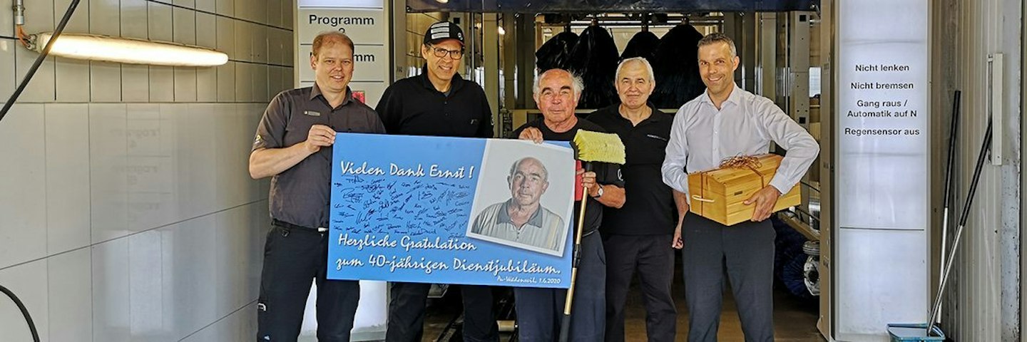 Team der Waschanlage der Emil Frey Wädenswil